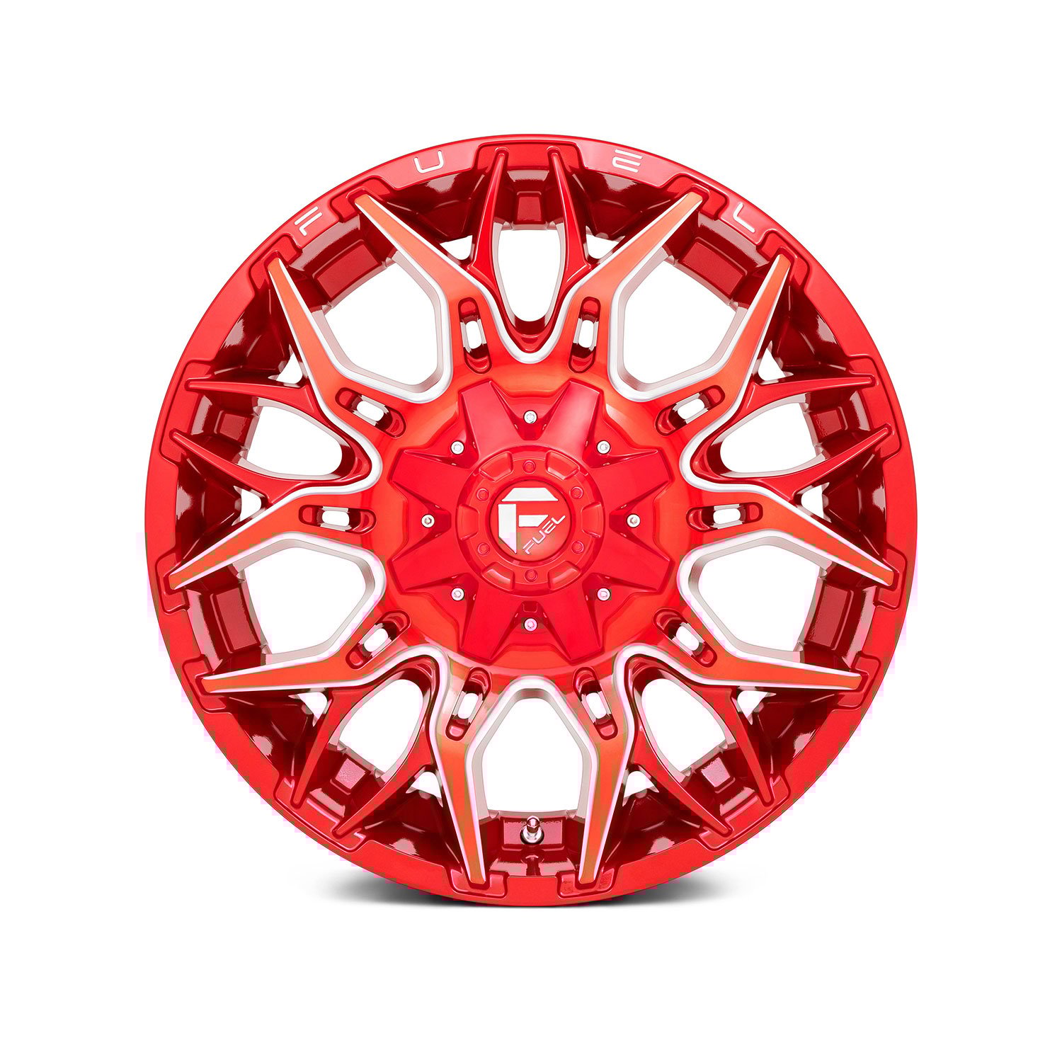 FUEL® – D771 TWITCH 1PC Candy Red with Milled Accents
