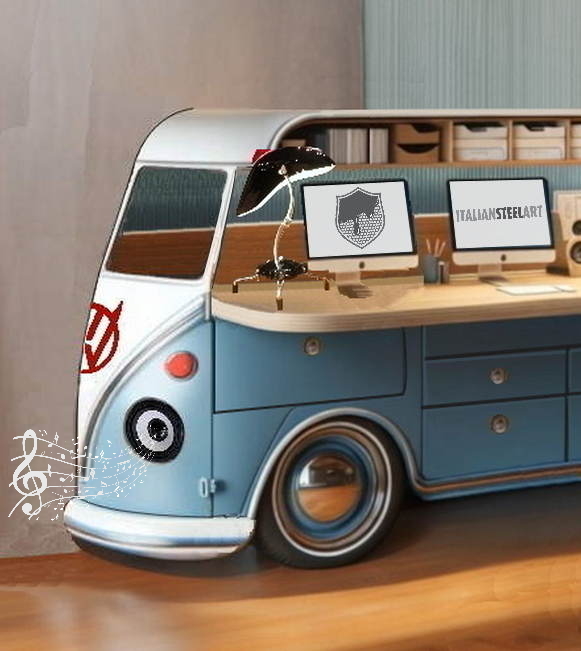 VW Bus Workstation